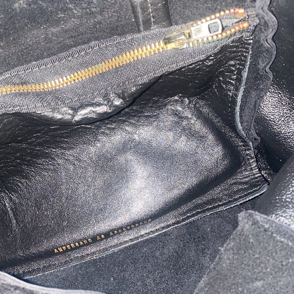 AS Ampersand Apostrophe Black Leather/Suede Tote - Picture 5 of 8